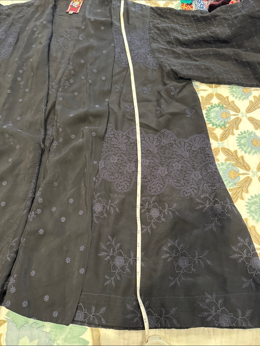 Johnny Was 2x Black Kimono - Picture 4 of 4